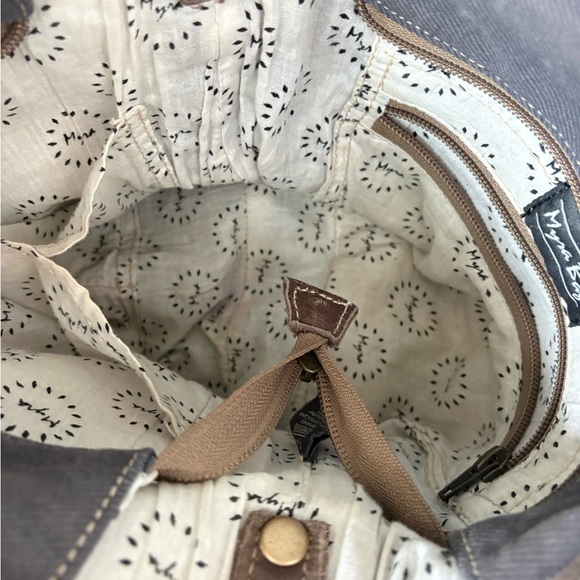 Myra Bag Navy Kilim Shoulder Bag - Picture 8 of 8